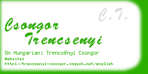 csongor trencsenyi business card